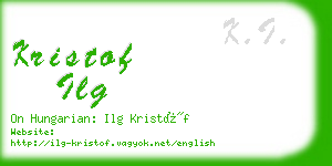 kristof ilg business card